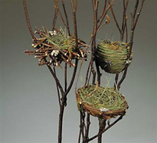 Load image into Gallery viewer, Birds nest stick bundle- set of six