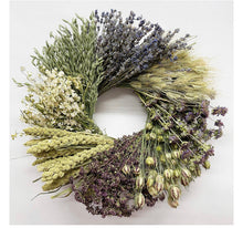Load image into Gallery viewer, The Wheel wreath. Dried herb, floral, lavender and grain wreath- Easter Spring Wreath 19-20"