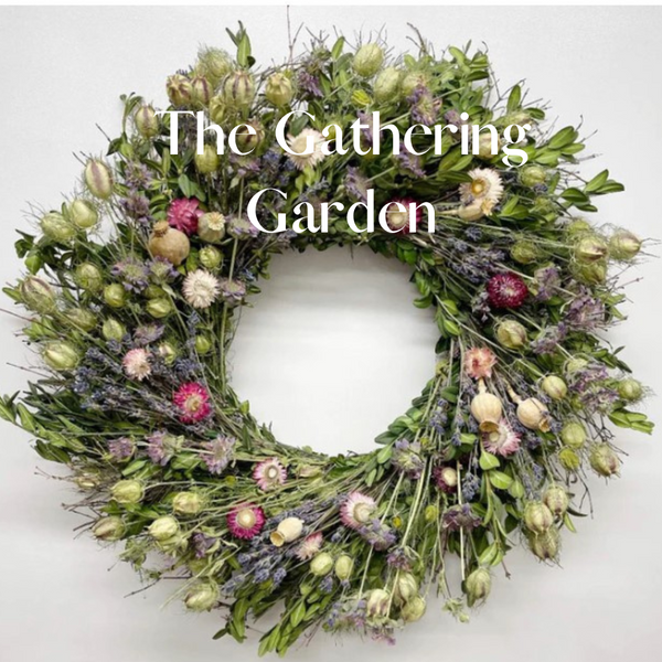 A Unique Way to Decorate your Home this Spring. Dried Flower Wreaths By The Gathering Garden