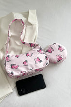 Load image into Gallery viewer, Butterfly Print Shoulder Bag with Purse
