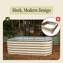 Load image into Gallery viewer, Gro-Rite "No Tools Needed" Premium Metal Raised Garden Bed Kit
