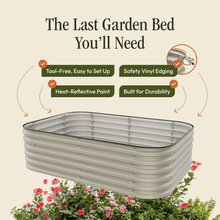 Load image into Gallery viewer, Gro-Rite "No Tools Needed" Premium Metal Raised Garden Bed Kit
