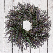 Load image into Gallery viewer, French Lavender &amp; Baby Eucalyptus Wreath
