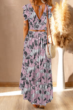 Load image into Gallery viewer, Sunny Day Tie Back floral Cropped Top and Maxi Skirt Set
