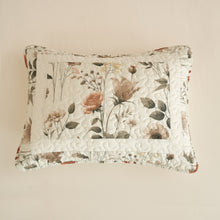 Load image into Gallery viewer, Enchanted Meadow Bed in a bag Set - Victoria Garden Delicate Floral Symphony in Beige, Rose, and Soft Green, Luxuriously Soft Quilted Set
