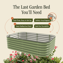 Load image into Gallery viewer, Gro-Rite "No Tools Needed" Premium Metal Raised Garden Bed Kit
