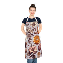 Load image into Gallery viewer, Vintage Citrus Chocolate Floral Apron | All-Over Print
