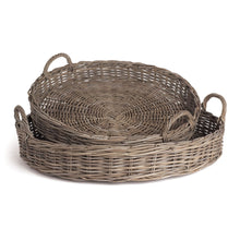 Load image into Gallery viewer, Normandy Extra Large Low Round Baskets, Set of 2
