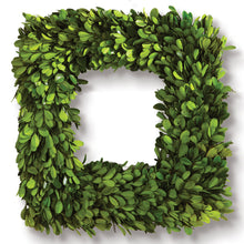 Load image into Gallery viewer, BOXWOOD SQUARE WREATH 16"
