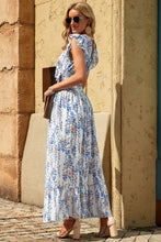 Load image into Gallery viewer, Sunny Day Tie Back floral Cropped Top and Maxi Skirt Set
