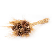 Load image into Gallery viewer, Wheat and Pinecone Rustic Bouquet
