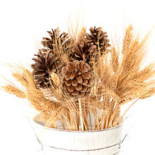 Load image into Gallery viewer, Wheat and Pinecone Rustic Bouquet

