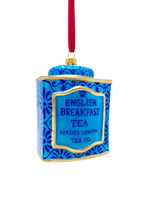Load image into Gallery viewer, Chester Tea Tin Glass Ornament
