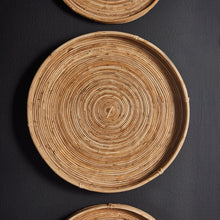 Load image into Gallery viewer, Cane Rattan Round Trays, Set of 3
