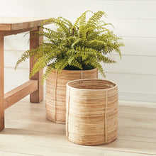 Load image into Gallery viewer, Cane Rattan Round Tree Baskets, Set of 2

