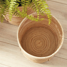 Load image into Gallery viewer, Cane Rattan Round Tree Baskets, Set of 2
