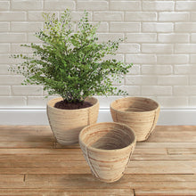 Load image into Gallery viewer, CANE RATTAN ROUND TAPERED BASKETS, SET OF 3
