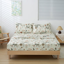 Load image into Gallery viewer, Enchanted Meadow Bed in a bag Set - Victoria Garden Delicate Floral Symphony in Beige, Rose, and Soft Green, Luxuriously Soft Quilted Set
