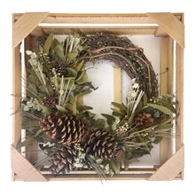 Load image into Gallery viewer, Woodland Pinecone Half Wreath
