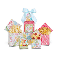 Load image into Gallery viewer, Floral Blooms Summer Treat Gift Tower
