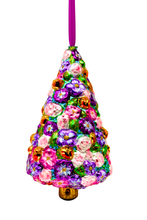 Load image into Gallery viewer, Floral Fetish Tree Polish Glass Ornament
