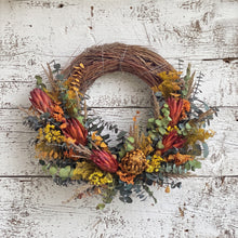 Load image into Gallery viewer, Floral Artichoke Half Wreath

