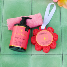 Load image into Gallery viewer, Grapefruit Cassis Boxed Flower &amp; Body Wash Refill Set
