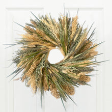 Load image into Gallery viewer, Green &amp; Natural Grains Wreath
