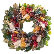 Load image into Gallery viewer, Pomegranate Citrus Wreath
