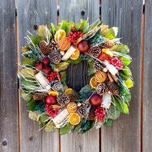 Load image into Gallery viewer, Pomegranate Citrus Wreath
