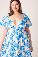 Load image into Gallery viewer, BLOOMING DAY WOVEN MIDI DRESS
