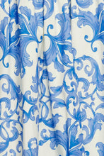 Load image into Gallery viewer, AZURE SCROLL WOVEN MIDI DRESS
