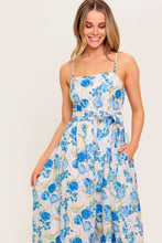 Load image into Gallery viewer, ROSY MOOD FLORAL WOVEN MIDI DRESS
