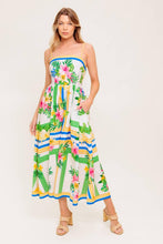 Load image into Gallery viewer, FLORAL HARMONY WOVEN MIDI DRESS
