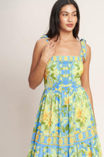 Load image into Gallery viewer, GOLDEN HOUR BLOOM WOVEN MAXI DRESS
