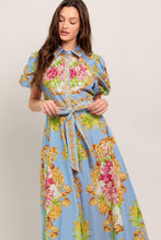 Load image into Gallery viewer, BLUE PALACE WOVEN MIDI DRESS

