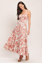 Load image into Gallery viewer, FLORAL HAZE WOVEN MIDI DRESS
