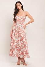 Load image into Gallery viewer, FLORAL HAZE WOVEN MIDI DRESS
