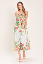 Load image into Gallery viewer, SHADOW FLORAL WOVEN MIDI DRESS
