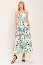 Load image into Gallery viewer, RETRO FLORA WOVEN MIDI DRESS
