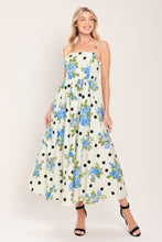 Load image into Gallery viewer, RETRO FLORA WOVEN MIDI DRESS
