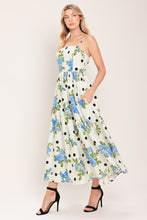 Load image into Gallery viewer, RETRO FLORA WOVEN MIDI DRESS
