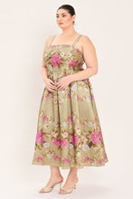 Load image into Gallery viewer, SWEET PEONY MORNING WOVEN MIDI DRESS
