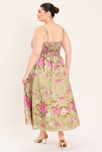 Load image into Gallery viewer, SWEET PEONY MORNING WOVEN MIDI DRESS
