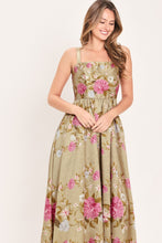 Load image into Gallery viewer, SWEET PEONY MORNING WOVEN MIDI DRESS
