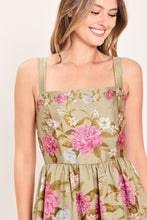 Load image into Gallery viewer, SWEET PEONY MORNING WOVEN MIDI DRESS
