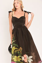 Load image into Gallery viewer, CACAO FLORAL FESTIVAL WOVEN MIDI DRESS
