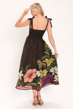 Load image into Gallery viewer, CACAO FLORAL FESTIVAL WOVEN MIDI DRESS

