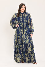 Load image into Gallery viewer, ROYAL HERITAGE BLOOM WOVEN MAXI DRESS
