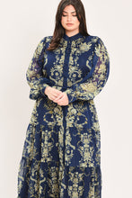Load image into Gallery viewer, ROYAL HERITAGE BLOOM WOVEN MAXI DRESS
